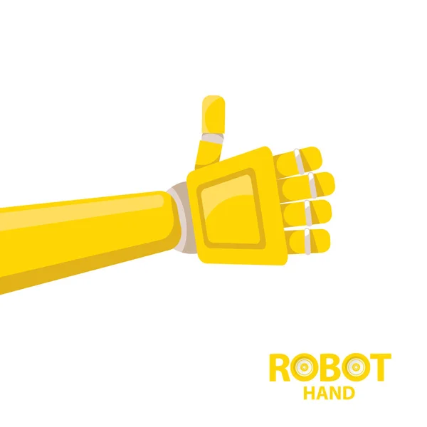 벡터 로봇 팔 기호입니다. 로봇 손. — 스톡 벡터