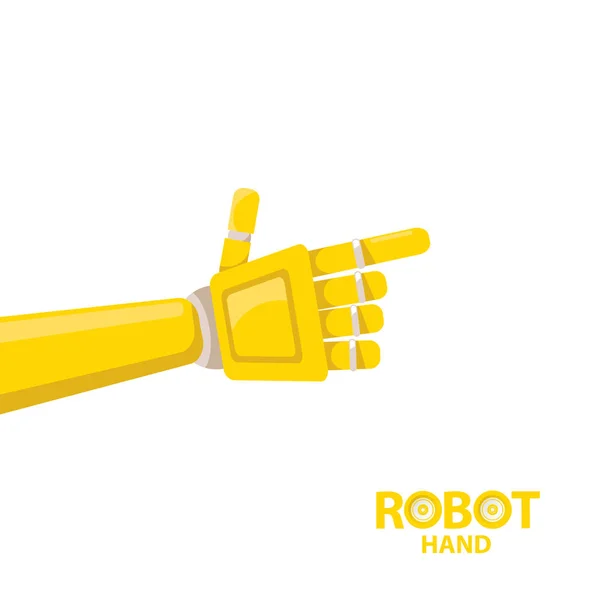 Vector robotarm symbool. robot hand. — Stockvector