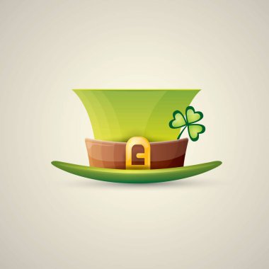 vektör saint patricks günü poster yeşil şapkalı