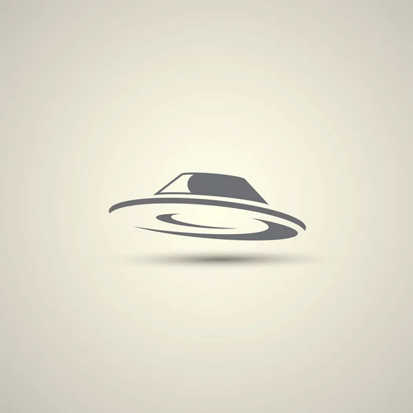 UFO vliegende schotel vector pictogram — Stockvector