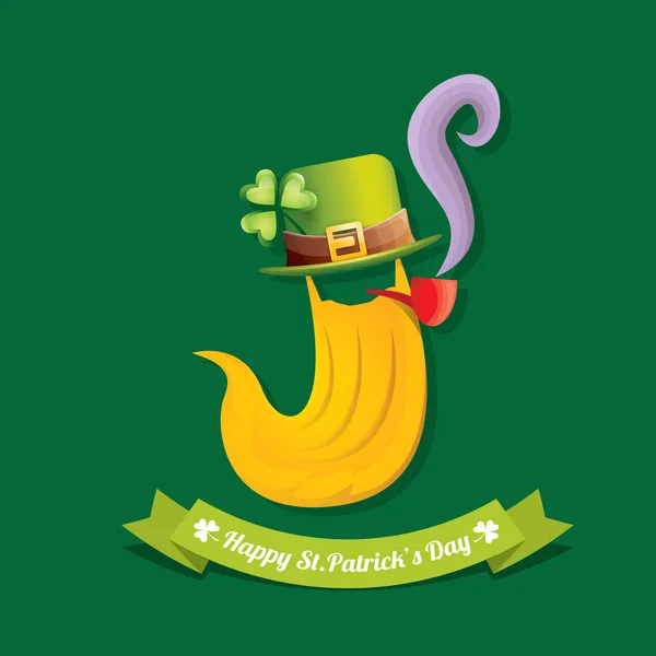 Vecteur heureux saint patricks jour étiquette — Image vectorielle