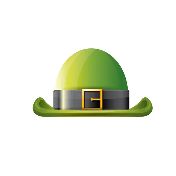 矢量与顶绿色的帽子圣帕特里克日海报 — 图库矢量图片