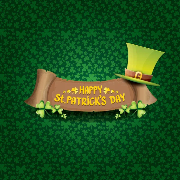 Vecteur heureux saint patricks jour étiquette — Image vectorielle