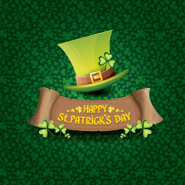 Vecteur heureux saint patricks jour étiquette — Image vectorielle