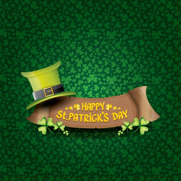 Vecteur heureux saint patricks jour étiquette — Image vectorielle