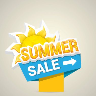 vektör yaz satış etiket veya etiket