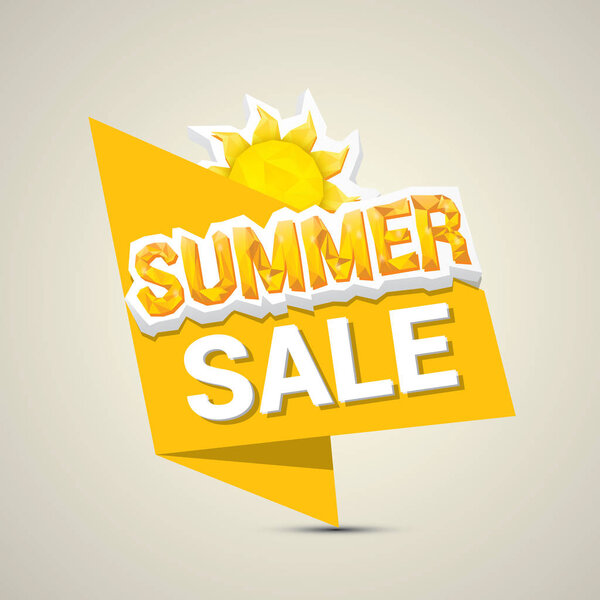 векторная летняя распродажа этикетки или стикера
