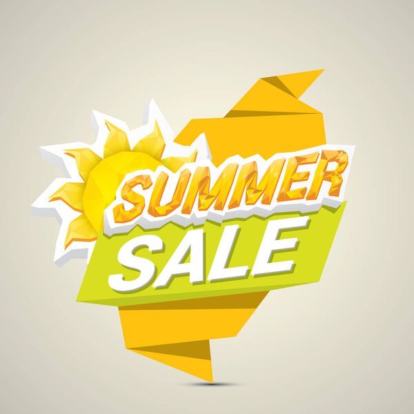 векторная летняя распродажа этикетки или стикера
