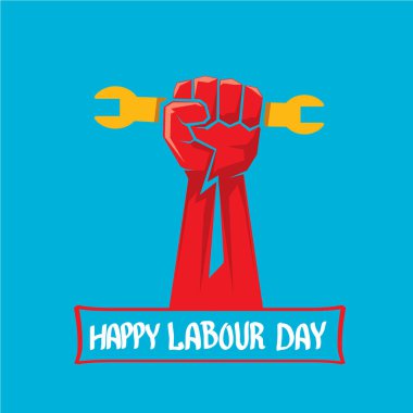 1 Mayıs - İşçi Bayramı. İşçi Bayramı poster vektör