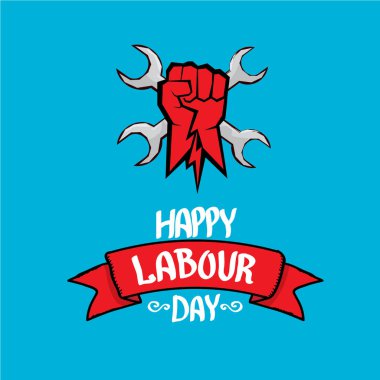 1 Mayıs - İşçi Bayramı. İşçi Bayramı poster vektör