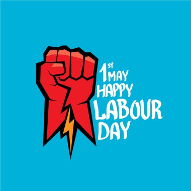 1 Mayıs - İşçi Bayramı. İşçi Bayramı poster vektör