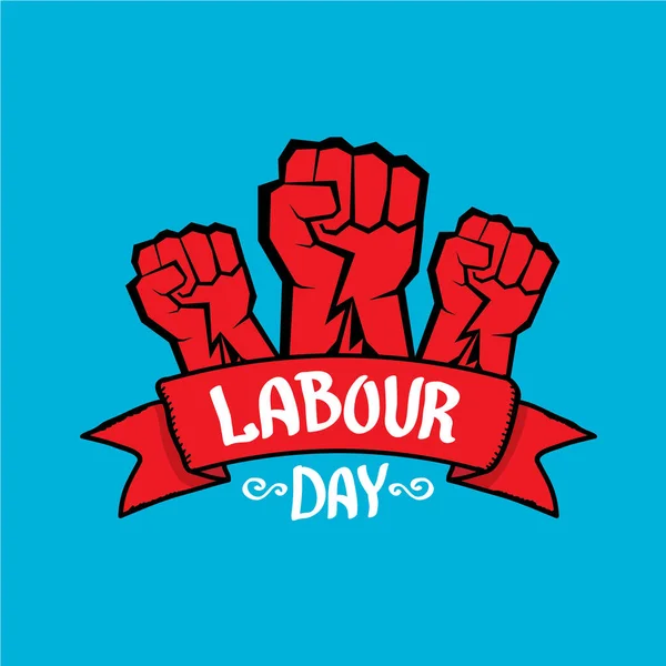 1 мая - день труда. векторный плакат Дня труда — стоковый вектор