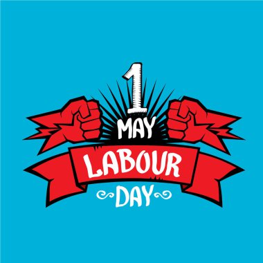 1 Mayıs - İşçi Bayramı. İşçi Bayramı poster vektör