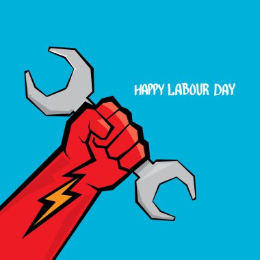 1 Mayıs - İşçi Bayramı. İşçi Bayramı poster vektör