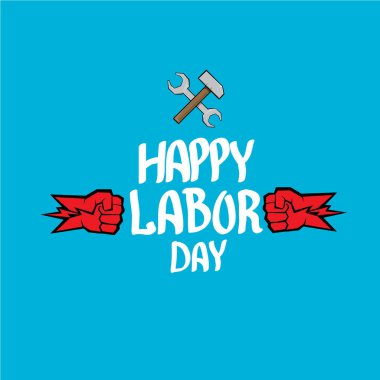 1 Mayıs - İşçi Bayramı. İşçi Bayramı poster vektör