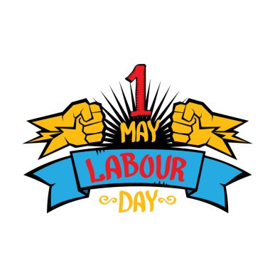 1 Mayıs - İşçi Bayramı. İşçi Bayramı poster vektör