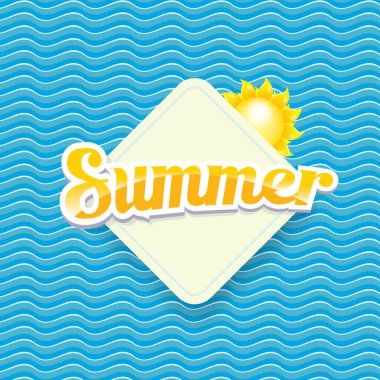 vektör yaz satış parlak etiket tasarım şablonu .