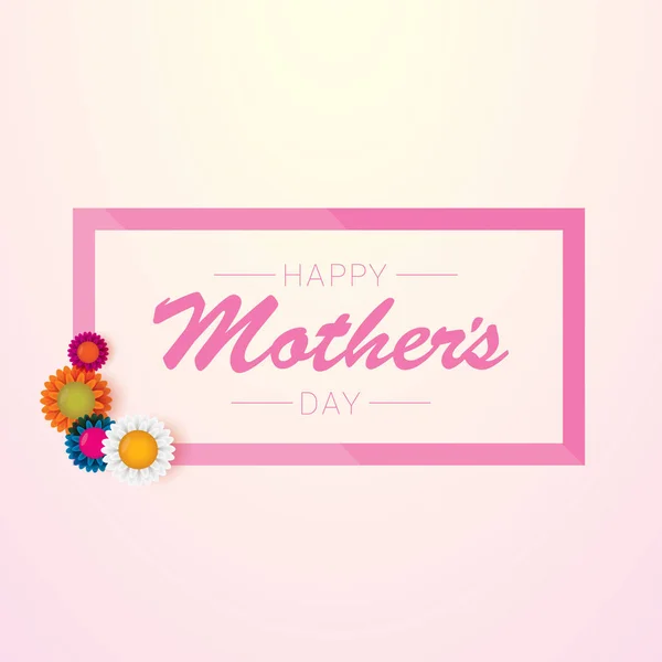 Vector happy mothers day vector greeting card — Stock Vector