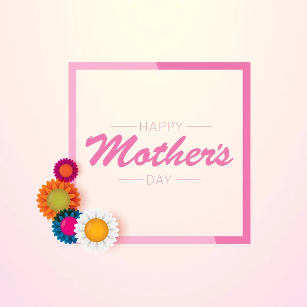 Vector happy mothers day vector greeting card — Stock Vector