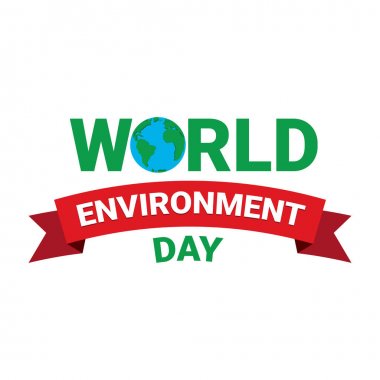 Dünya Çevre günü vektör etiket