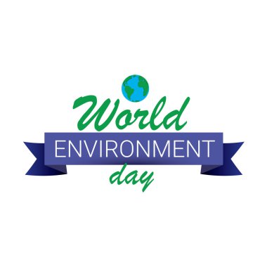 Dünya Çevre günü vektör etiket