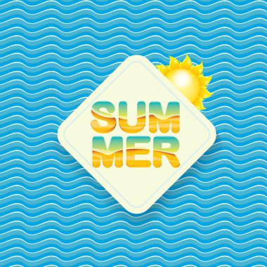 vektör yaz satış parlak etiket tasarım şablonu .