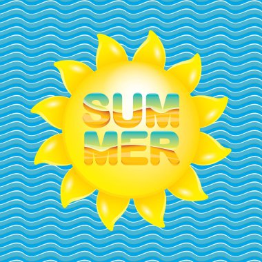 vektör yaz satış parlak etiket tasarım şablonu .