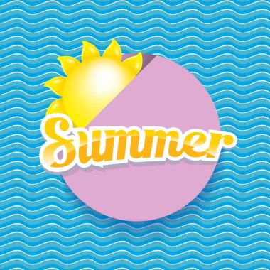 vektör yaz satış parlak etiket tasarım şablonu .