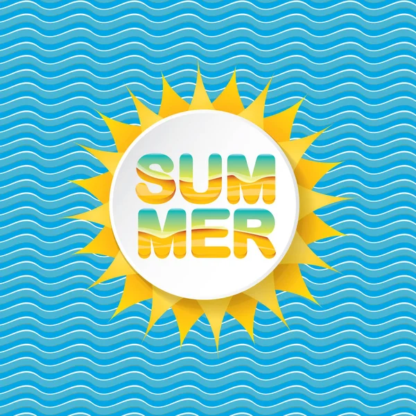 Vector summer sale bright label design template . — Stock Vector