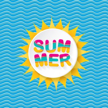 vektör yaz satış parlak etiket tasarım şablonu .