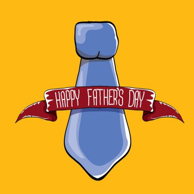 mutlu Babalar günü vektör karikatür tebrik kartı