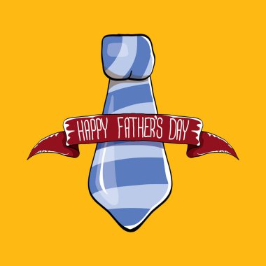 mutlu Babalar günü vektör karikatür tebrik kartı