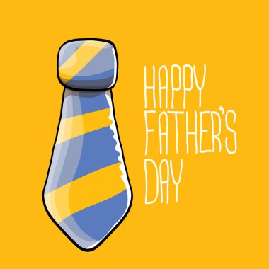 mutlu Babalar günü vektör karikatür tebrik kartı