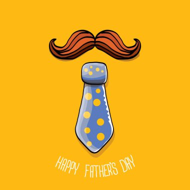 mutlu Babalar günü vektör karikatür tebrik kartı