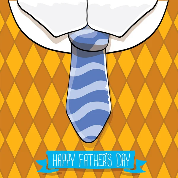 Feliz padre día vector de dibujos animados tarjeta de felicitación — Vector de stock