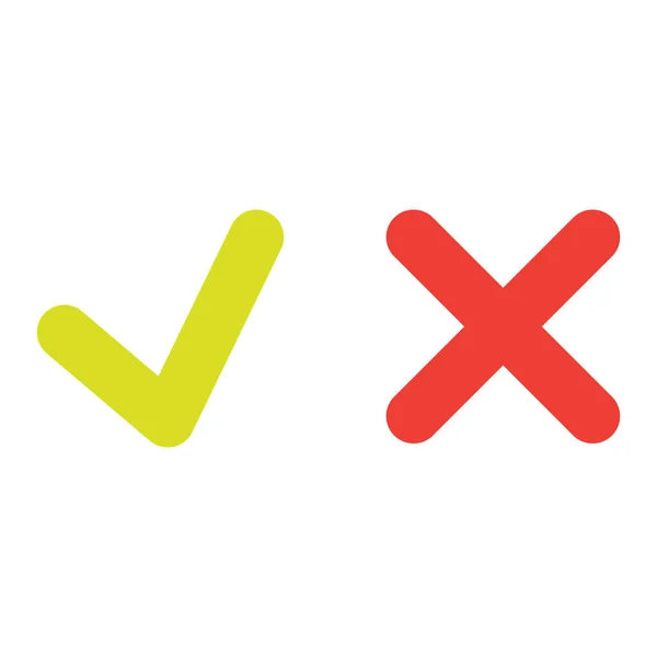 Linka zelené zaškrtnutí nebo zaškrtněte políčko ikony nastavit — Stockový vektor