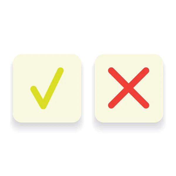 Linka zelené zaškrtnutí nebo zaškrtněte políčko ikony nastavit — Stockový vektor