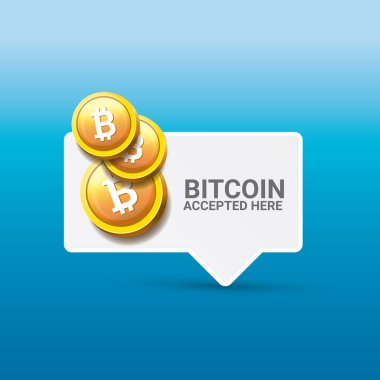 Bitcoin simge vektör. bitcoin simgesi