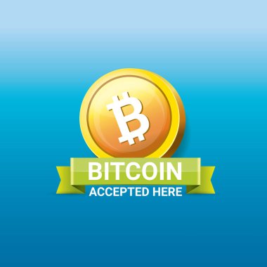 Bitcoin simge vektör. bitcoin simgesi