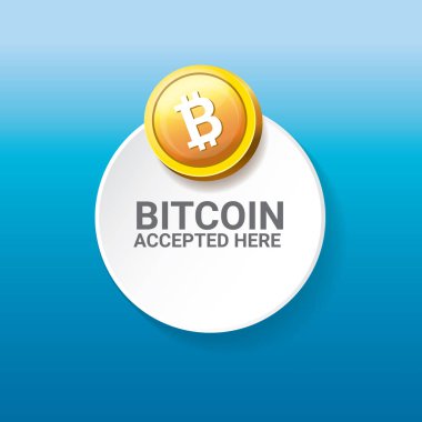 Bitcoin simge vektör. bitcoin simgesi