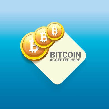 Bitcoin simge vektör. bitcoin simgesi
