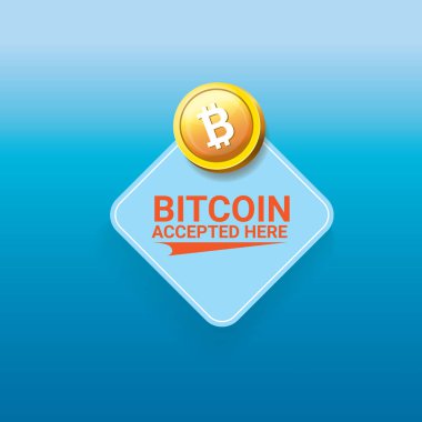 Bitcoin simge vektör. bitcoin simgesi