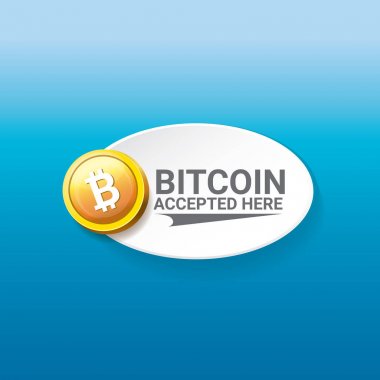 Bitcoin simge vektör. bitcoin simgesi