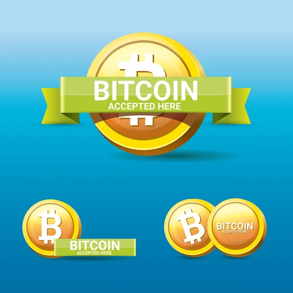 Vektor Bitcoin-Symbol. Bitcoin-Ikone — Stockvektor