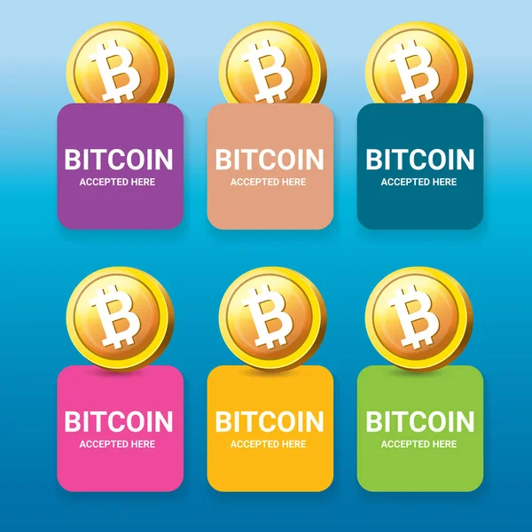 Bitcoin シンボルをベクトルします。bitcoin アイコン — ストックベクタ