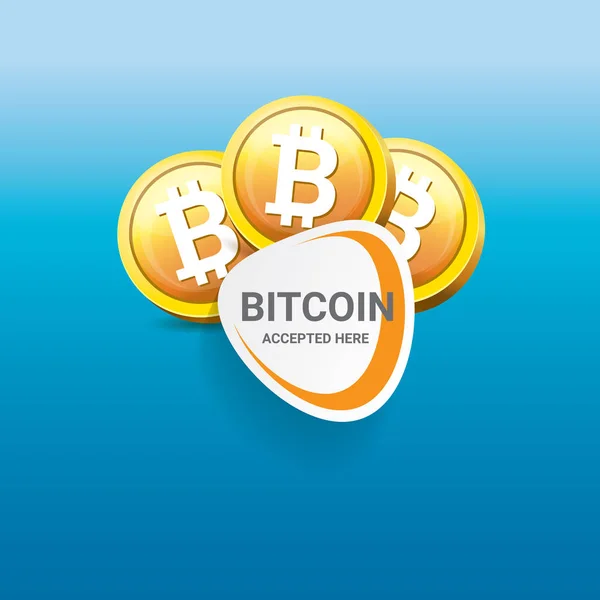 Vektor Bitcoin-Symbol. Bitcoin-Ikone — Stockvektor