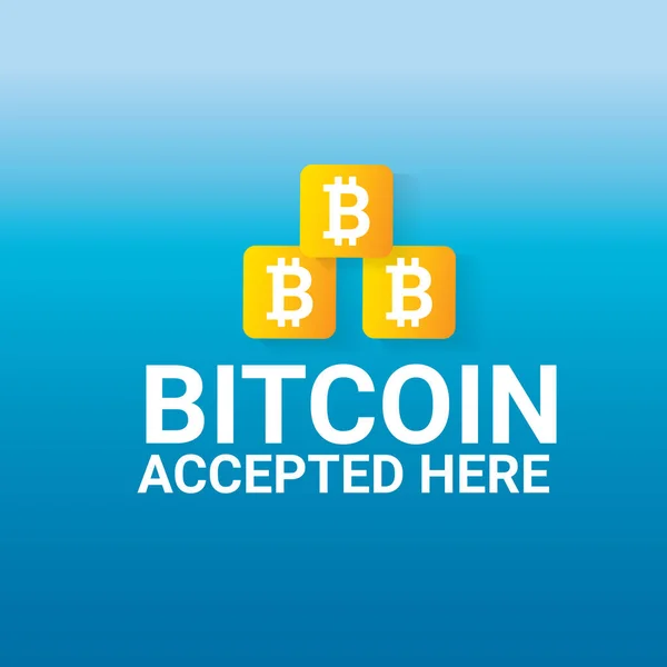 Vektoros Bitcoin szimbólum. Bitcoin ikon — Stock Vector