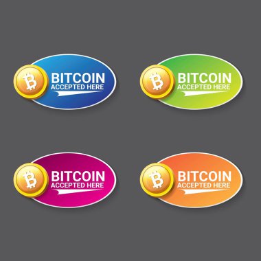 Bitcoin simge vektör. bitcoin simgesi