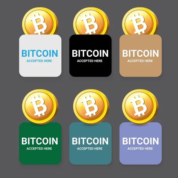 Bitcoin simge vektör. bitcoin simgesi