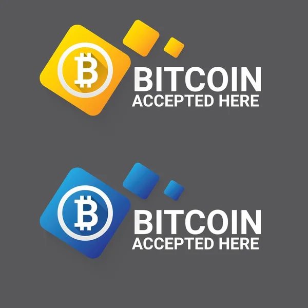 Vecteur Bitcoin symbole. icône Bitcoin — Image vectorielle